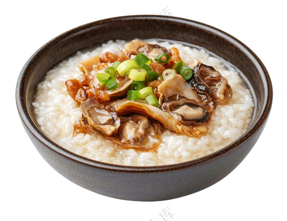 海鲜粥生活扇贝美食摄影图免抠
