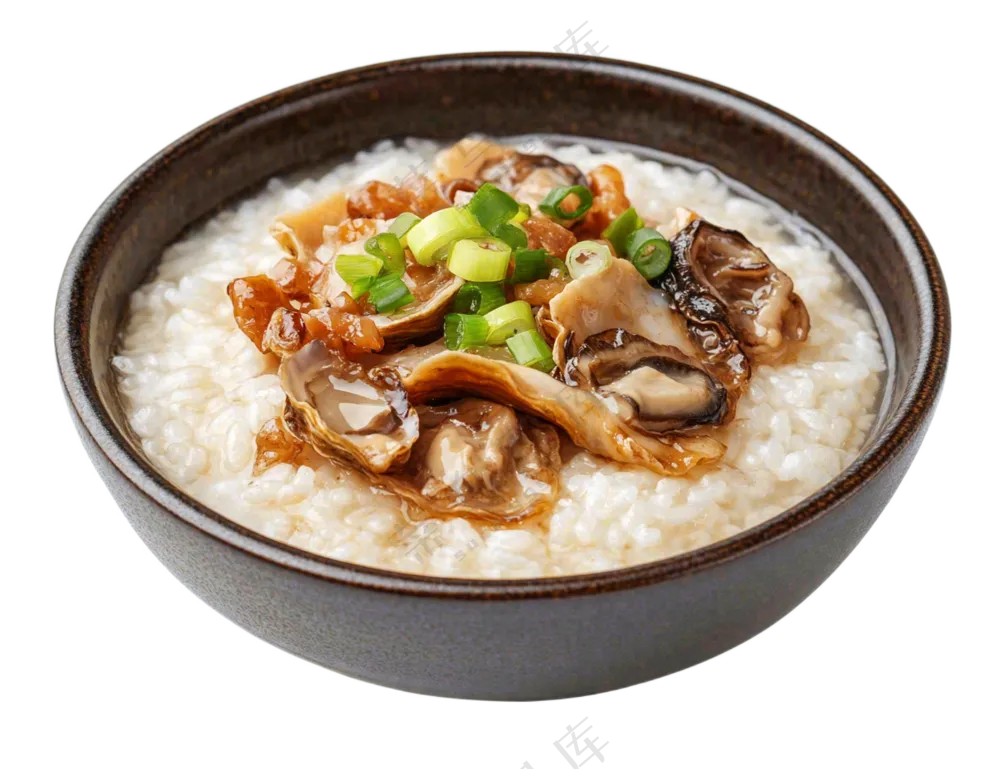 海鲜粥生活扇贝美食摄影图免抠
