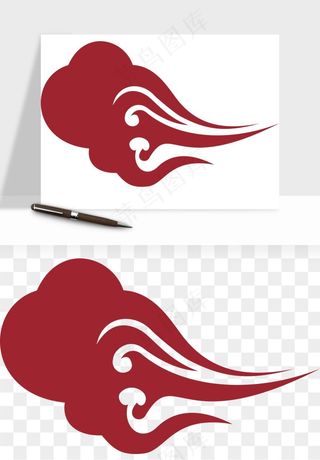 国潮祥云矢量png免抠