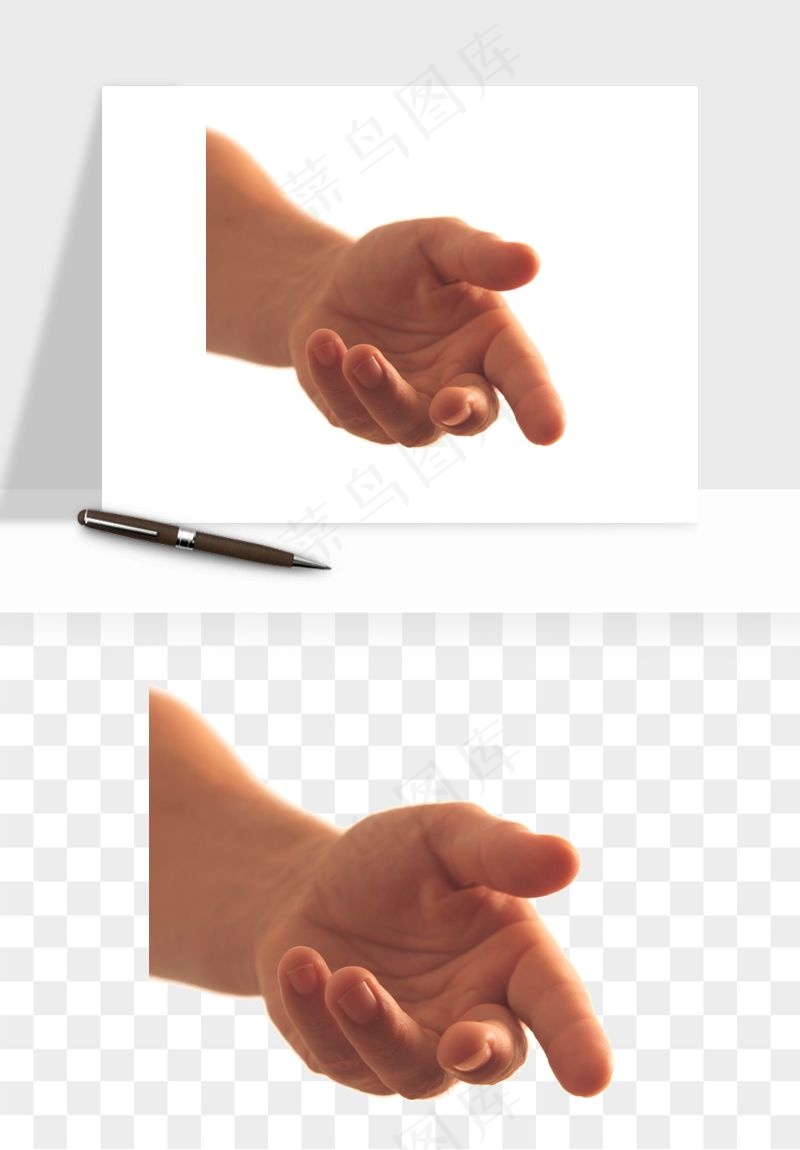 手势手部动作手指png免抠