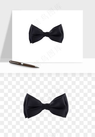 蝴蝶结西装领结png免抠