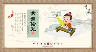 成语故事凿壁偷光故事校园文化