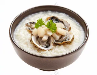 海鲜粥生活扇贝美食摄影图免抠