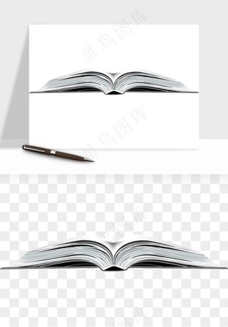 翻开书籍打开书本png免抠