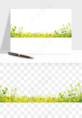 油菜花田png免抠