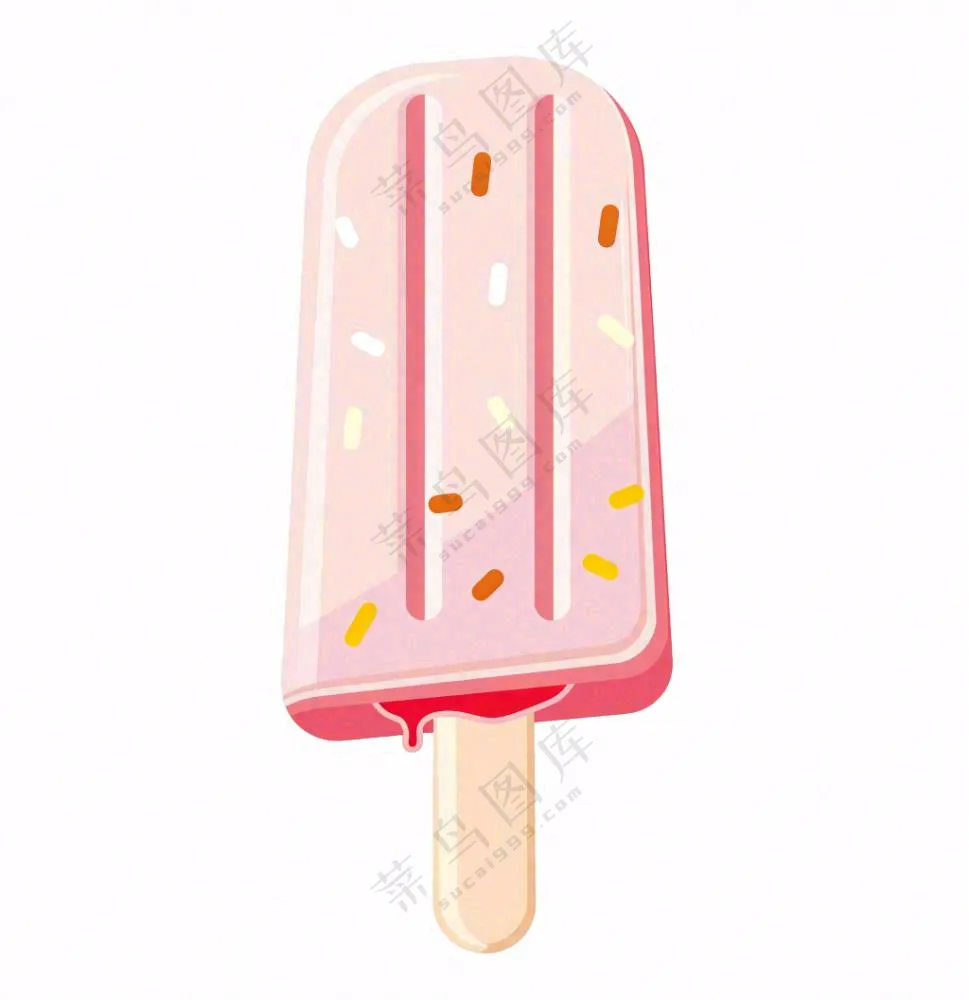 夏日冰棍冰淇淋卡通插画免抠