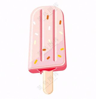 夏日冰棍冰淇淋卡通插画免抠