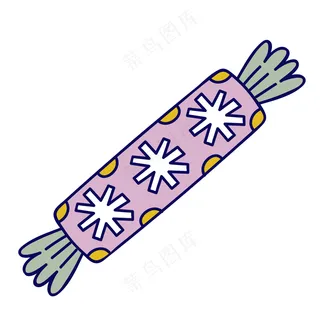 圣诞爆竹 糖果1 民族风装饰小元素