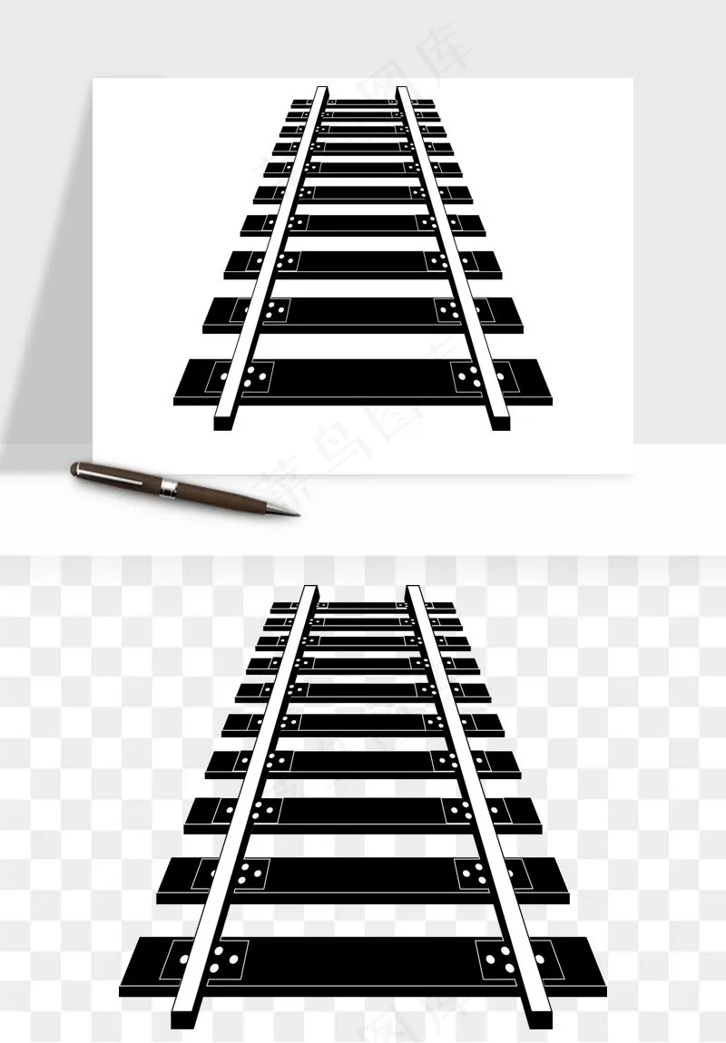 铁路轨道png免抠