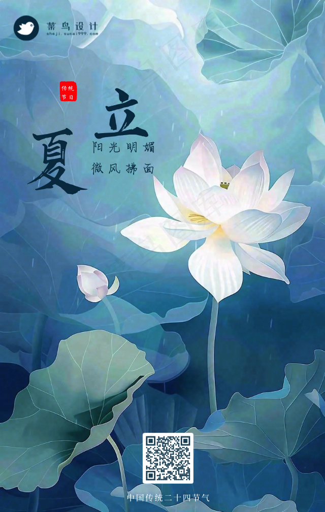 立夏手机海报
