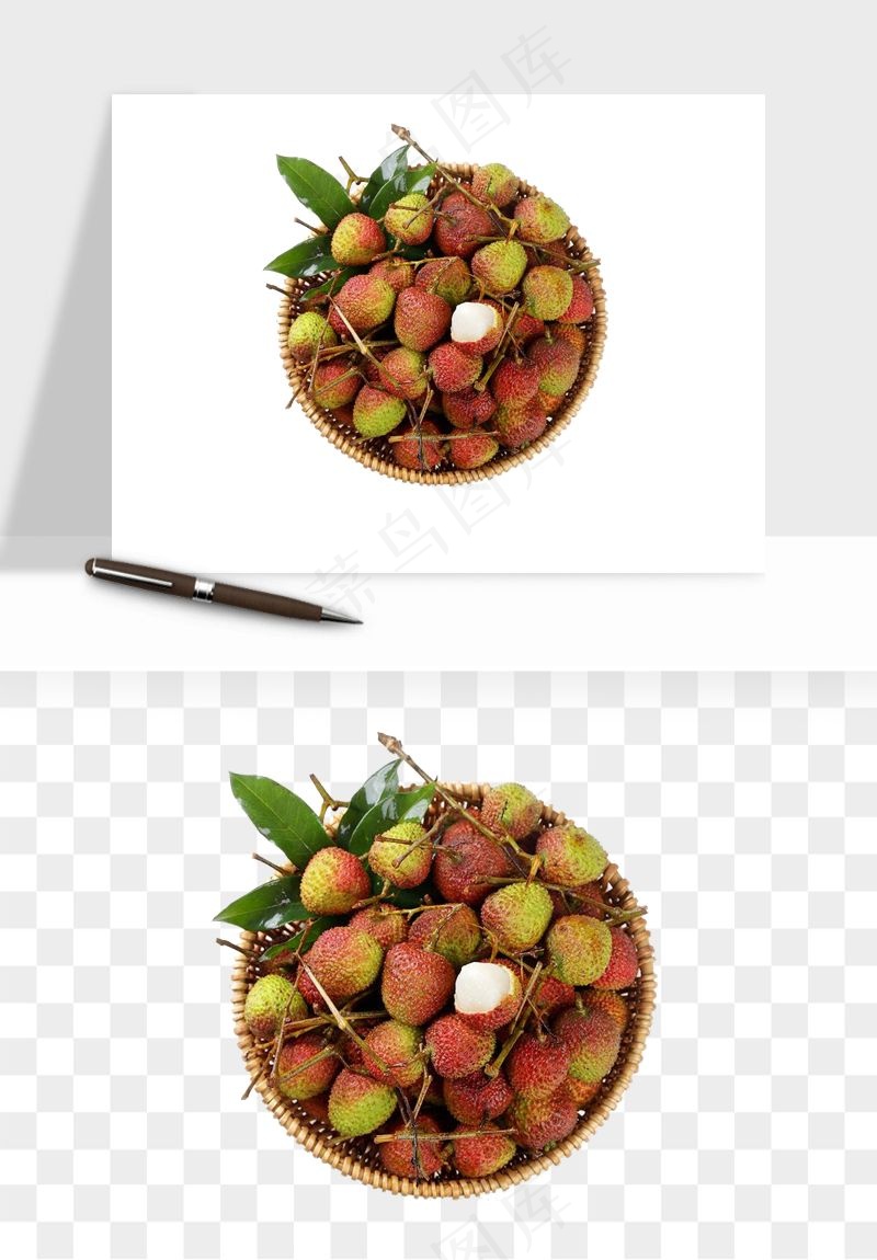 荔枝妃子笑水果png免抠