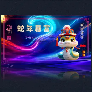 2025新年广告设计PSD海报