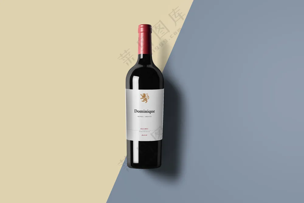 红酒包装标签样机超市品牌vi提案PS模板15