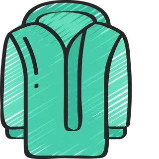 绿色外套 铅笔手绘图标icon