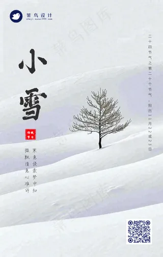 小雪手机海报