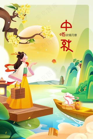 中秋节节日活动宣传海报