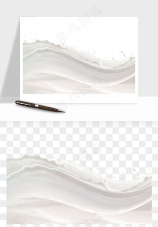 飞溅的牛奶牛奶杯元素png免抠