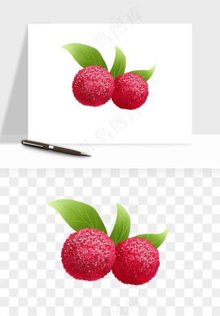 杨梅采摘水果png免抠