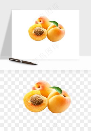 桃子油桃黄桃水果png免抠