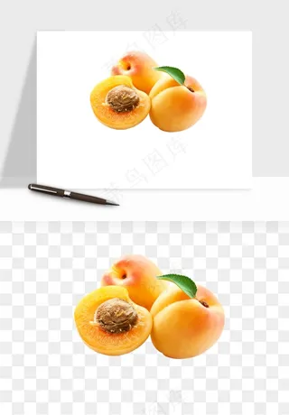 桃子油桃黄桃水果png免抠