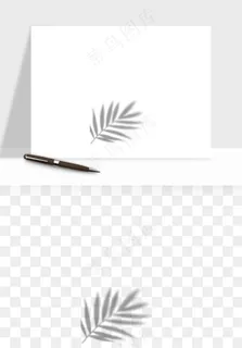 阴影植物窗户投影免抠元素