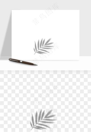 阴影植物窗户投影免抠元素