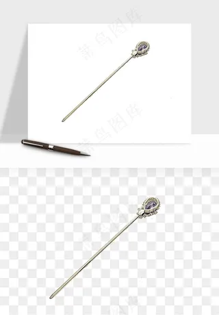 古风发簪头饰配饰png免抠