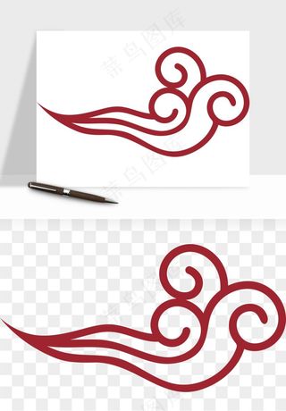 国潮祥云矢量png免抠