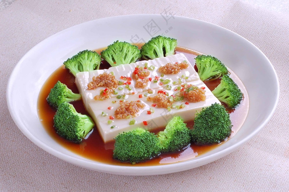 百花蒸豆腐