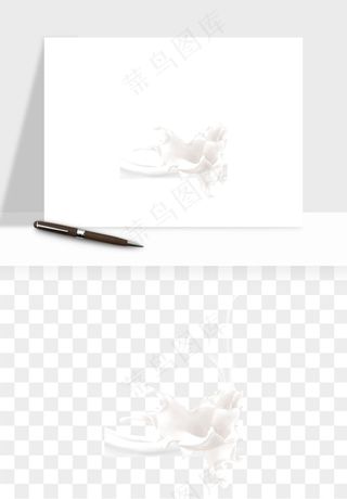 飞溅的牛奶牛奶杯元素png免抠