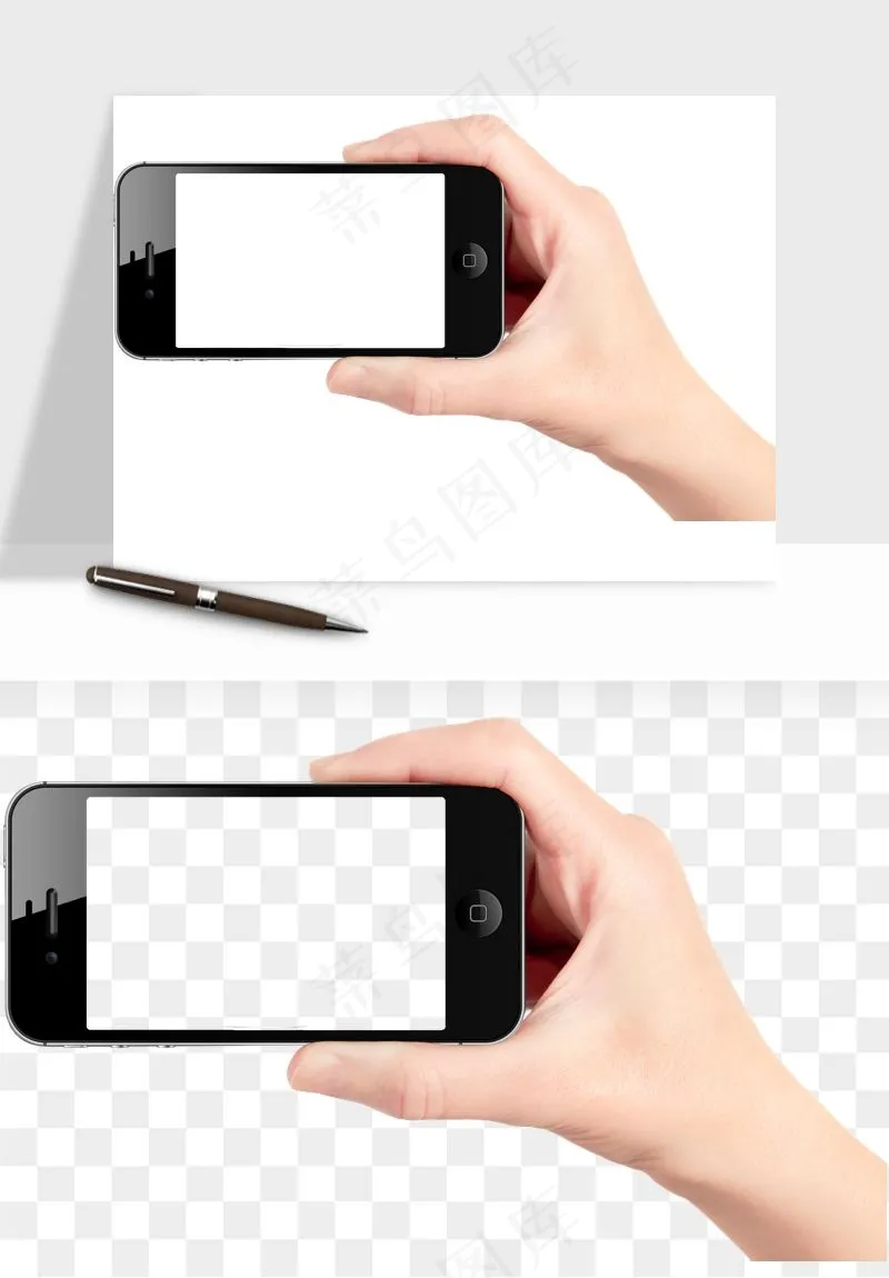 手拿手机素材png免抠