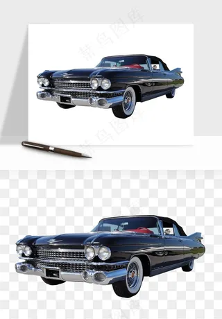 复古汽车交通工具png免抠