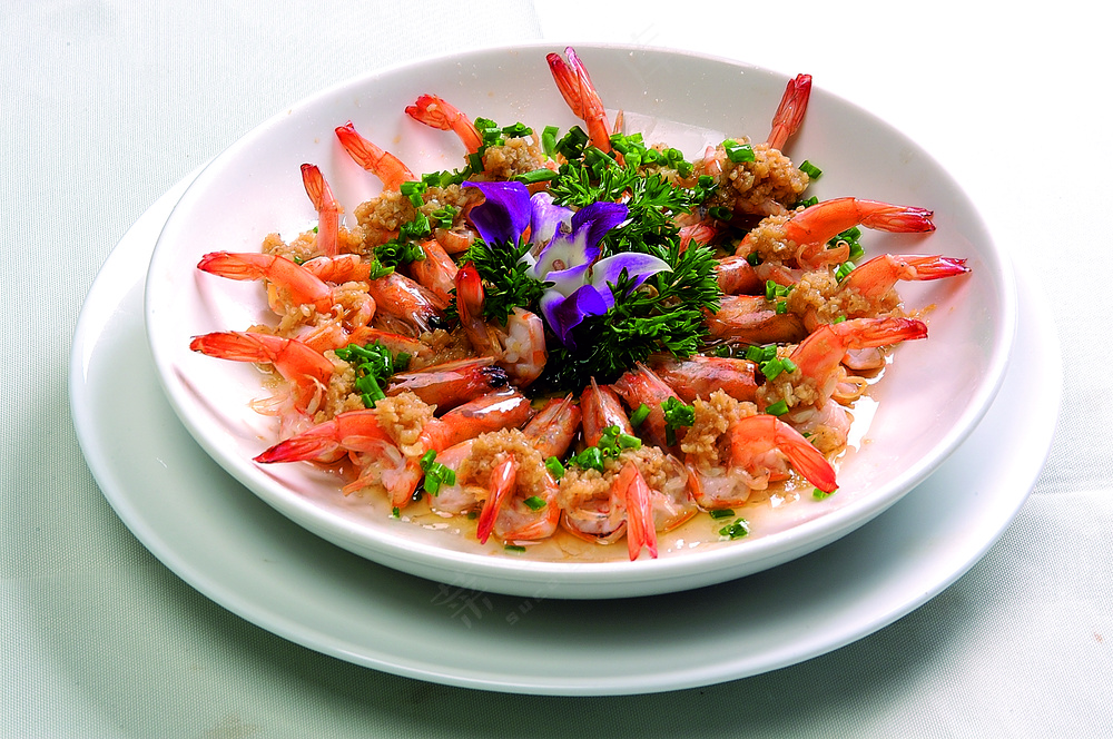 蒜茸开边虾