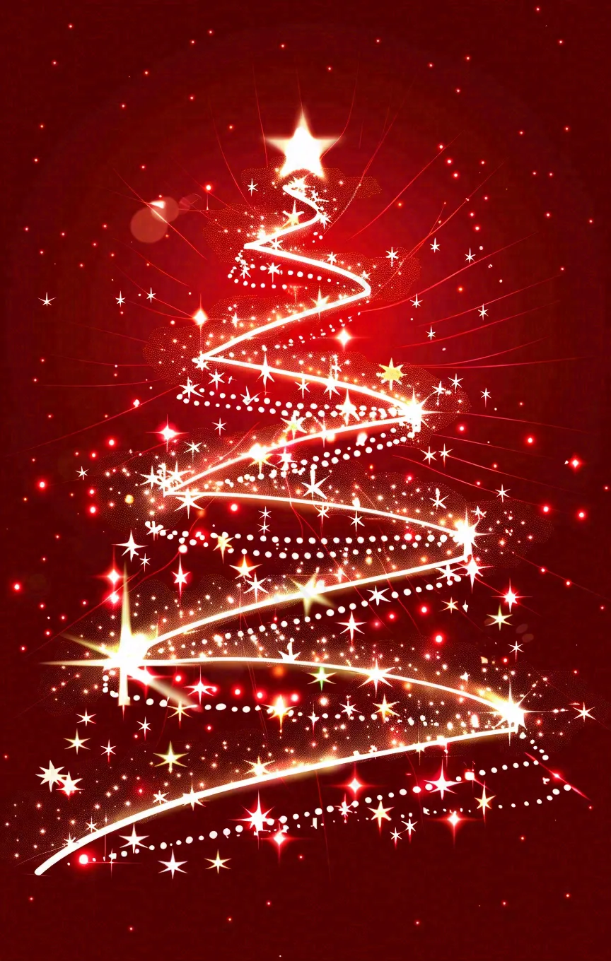 圣诞节卡通插画背景