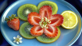 水果美食美味沙拉摄影果盘果肉新鲜