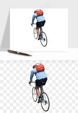 骑行人物自行车手png免抠