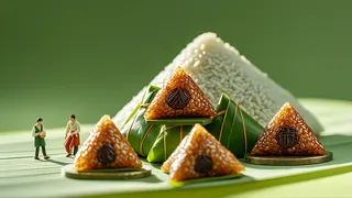 端午节，微观摄影 ，粽子