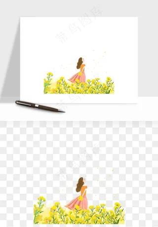 油菜花田png免抠