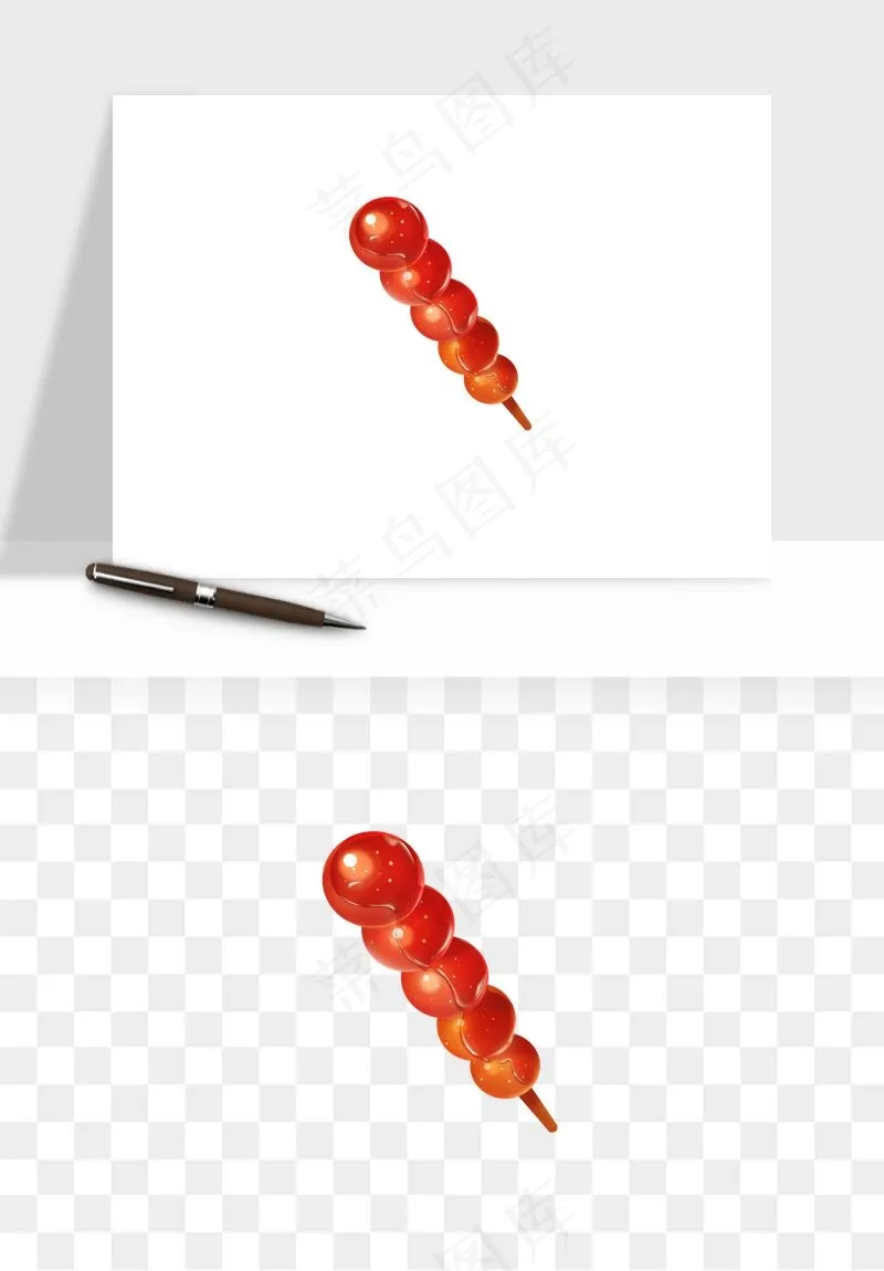 冰糖葫芦png免抠