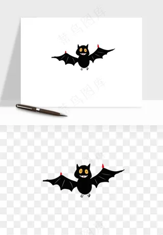 卡通蝙蝠png免抠