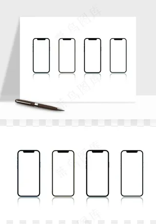 手机边框模型矢量png免抠