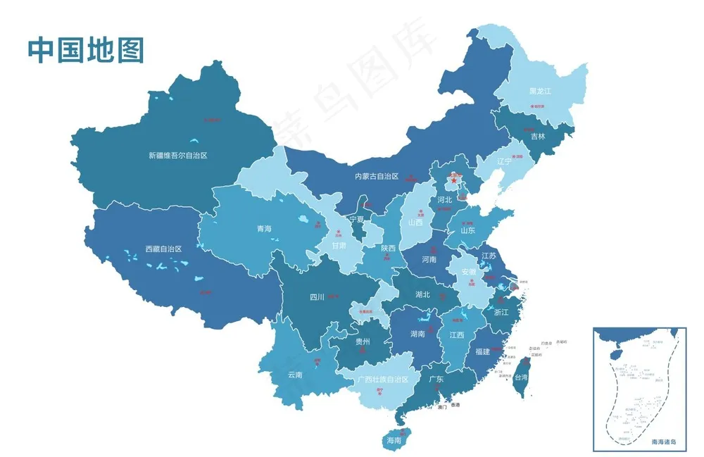 中国地图矢量源文件
