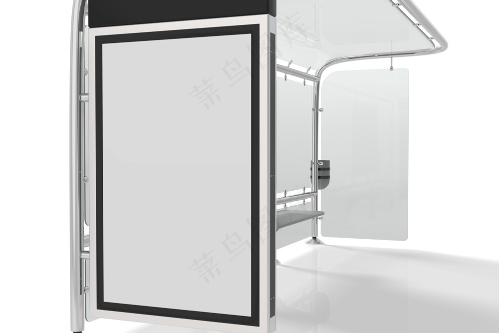 车站候车厅广告牌海报空白样机-207