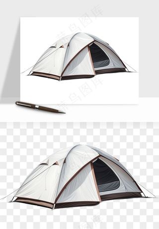 帐篷户外露营png免抠