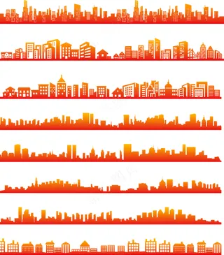 楼房造型 建筑造型   城市造型 矢量图
