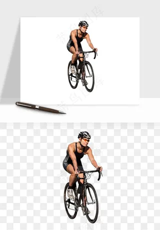 骑行人物自行车手png免抠