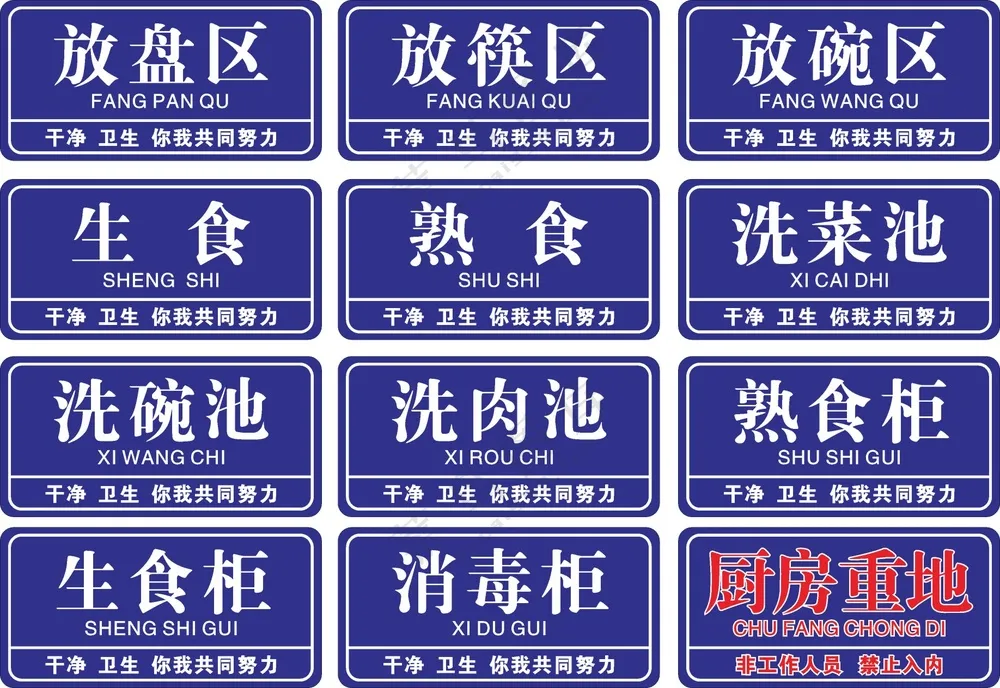 食堂标识牌
