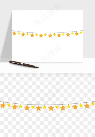 卡通星星月亮挂饰吊坠png免抠