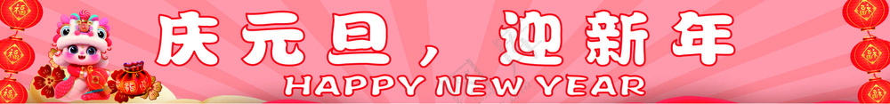 庆元旦迎新年横幅