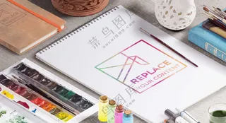 桌面展示水彩绘本-252